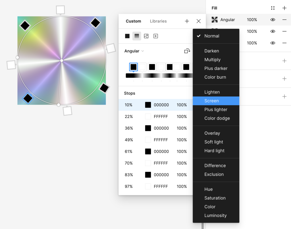 Tutoriel Figma pour faire un effet holographique